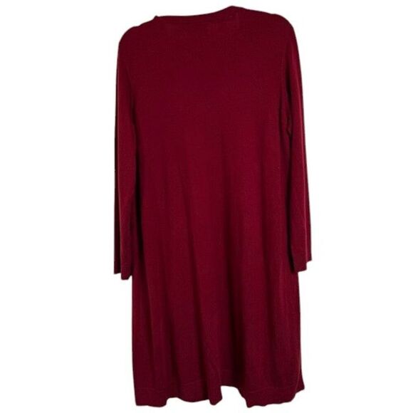 Kate Spade New York Wool Blend Russet Red Fringe Sweater Dress Size XL - Picture 4 of 11